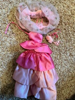 Vintage Barbie 1983 Sweet Roses PJ Doll Mattel 7455 Dress Shoes Flower Neck Tie